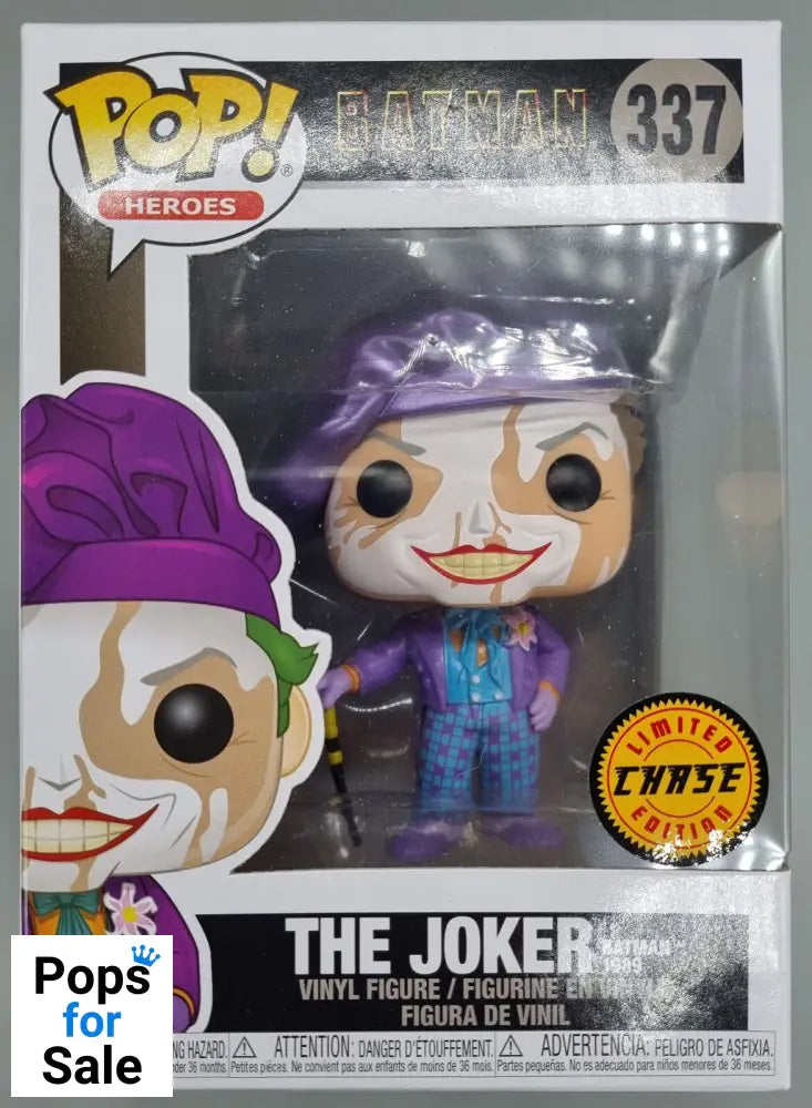 #337 The Joker (w/ Beret) Metallic Chase Edition - DC Batman Funko POP - PopsforSale.co.uk