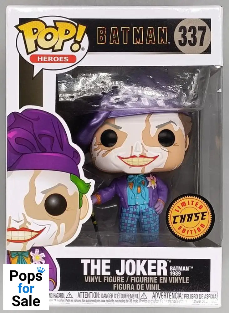 #337 The Joker (w/ Beret) Metallic Chase Edition DC - Box Damaged Funko POP