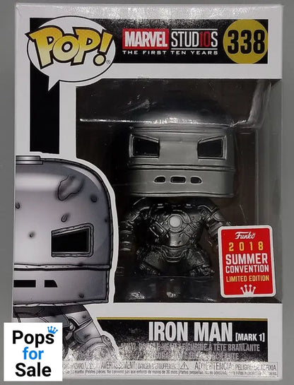 #338 Iron Man (Mark I) - Marvel Studios - 2018 Co Box Damaged Funko POP - PopsforSale.co.uk