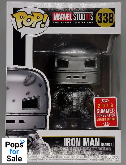 #338 Iron Man (Mark I) - Marvel Studios - 2018 Co Box Damaged Funko POP - PopsforSale.co.uk