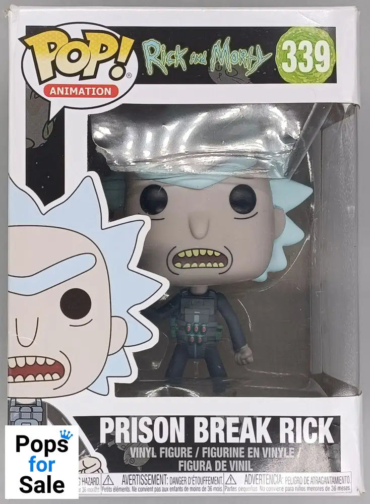 339 Prison Break Rick - Rick and Morty - Box Damaged Funko POP