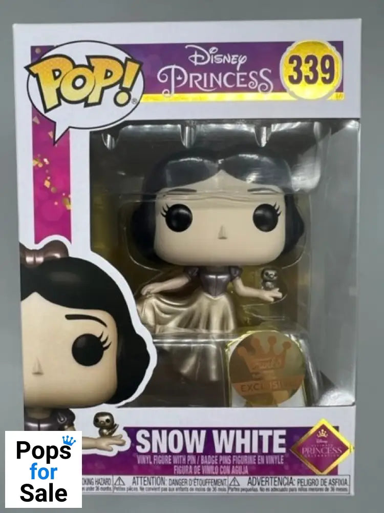 #339 Snow White (Ultimate Princess) - Metallic - Disney Funko POP