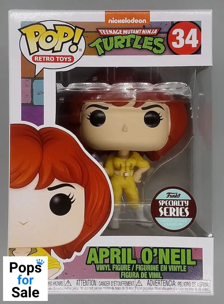 #34 April O'Neil (Retro) - Teenage Mutant Ninja Turtles Funko POP - PopsforSale.co.uk