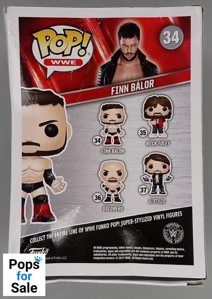 #34 Finn Balor - WWE - Box Damaged Funko POP - PopsforSale.co.uk