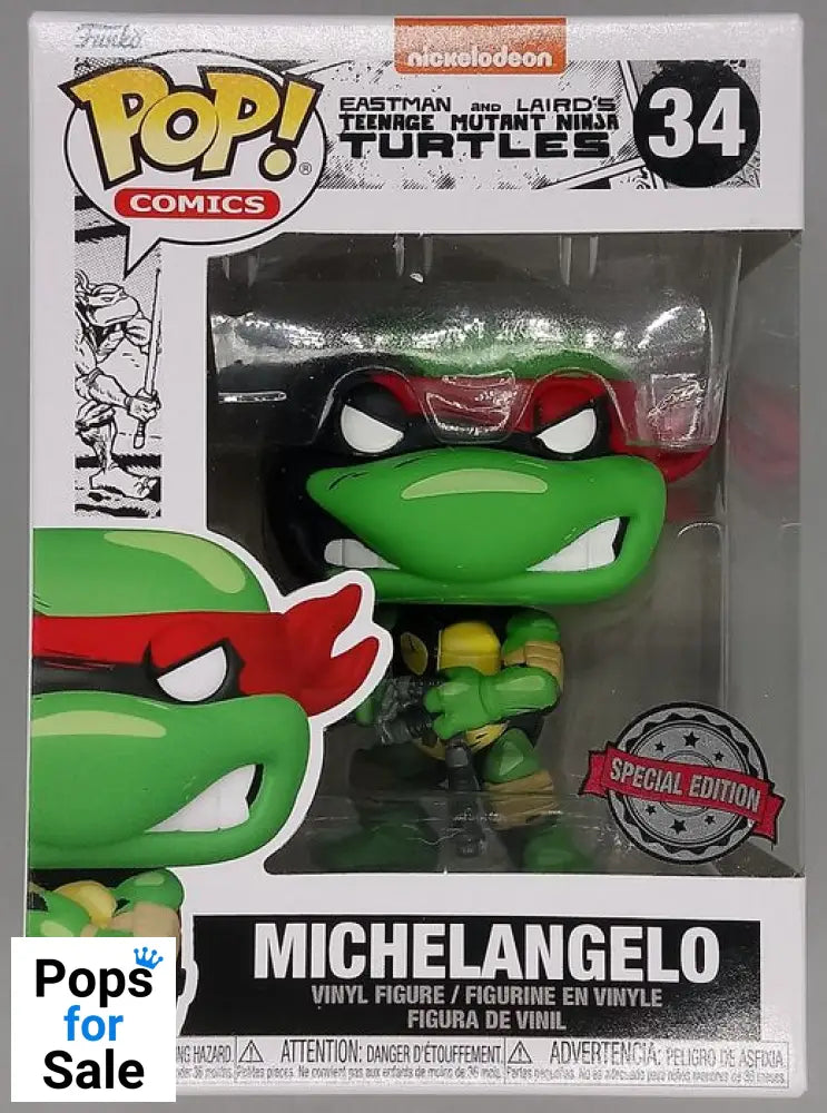 34 Michelangelo - TMNT Teenage Mutant Ninja Turtles Funko POP