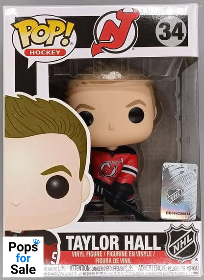 #34 Taylor Hall (NJ Devils) - NHL Hockey - Box Damaged Funko POP