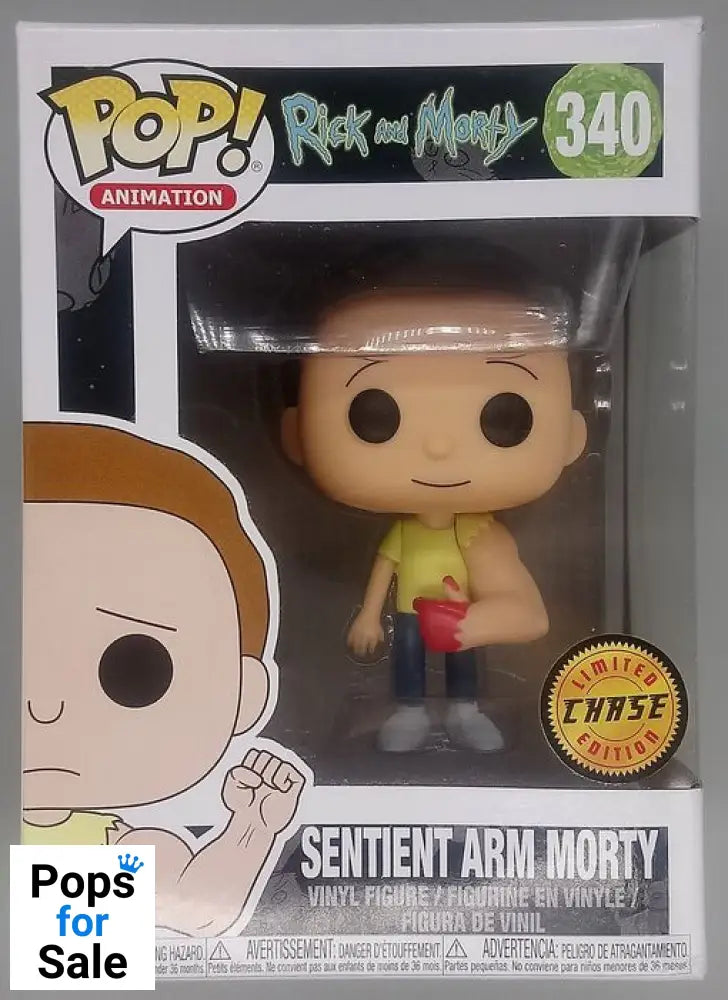 #340 Sentient Arm Morty (Thumbs Up) Chase Rick and Mo Box Damaged Funko POP