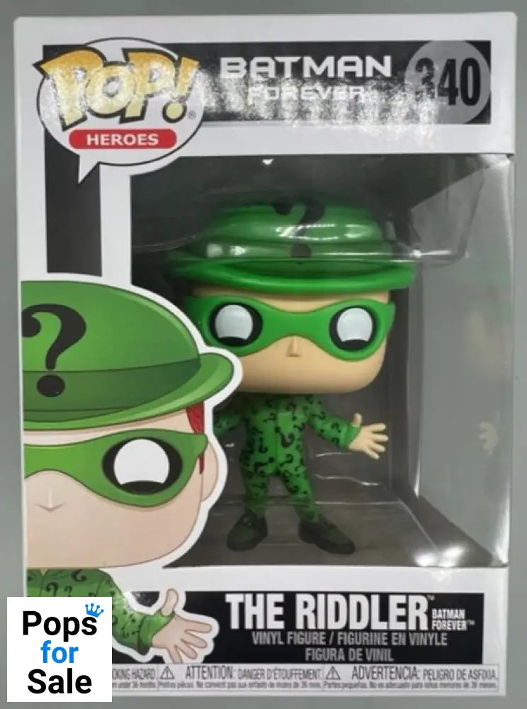 #340 The Riddler - DC Batman Forever - Box Damaged Funko POP