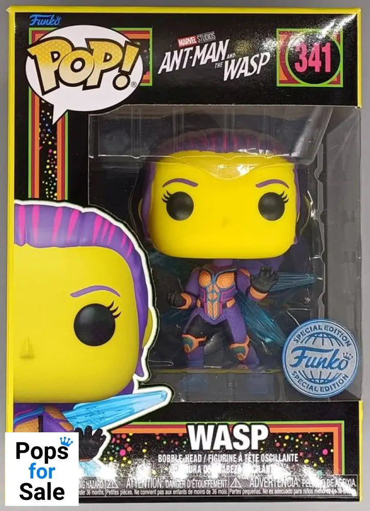 #341 Wasp - Blacklight - Marvel Ant-Man vs Wasp Funko POP