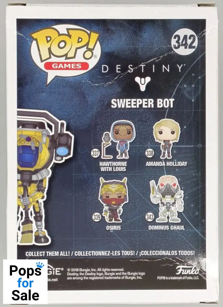 #342 Sweeper Bot - Destiny - 2018 Con - Box Damaged Funko POP