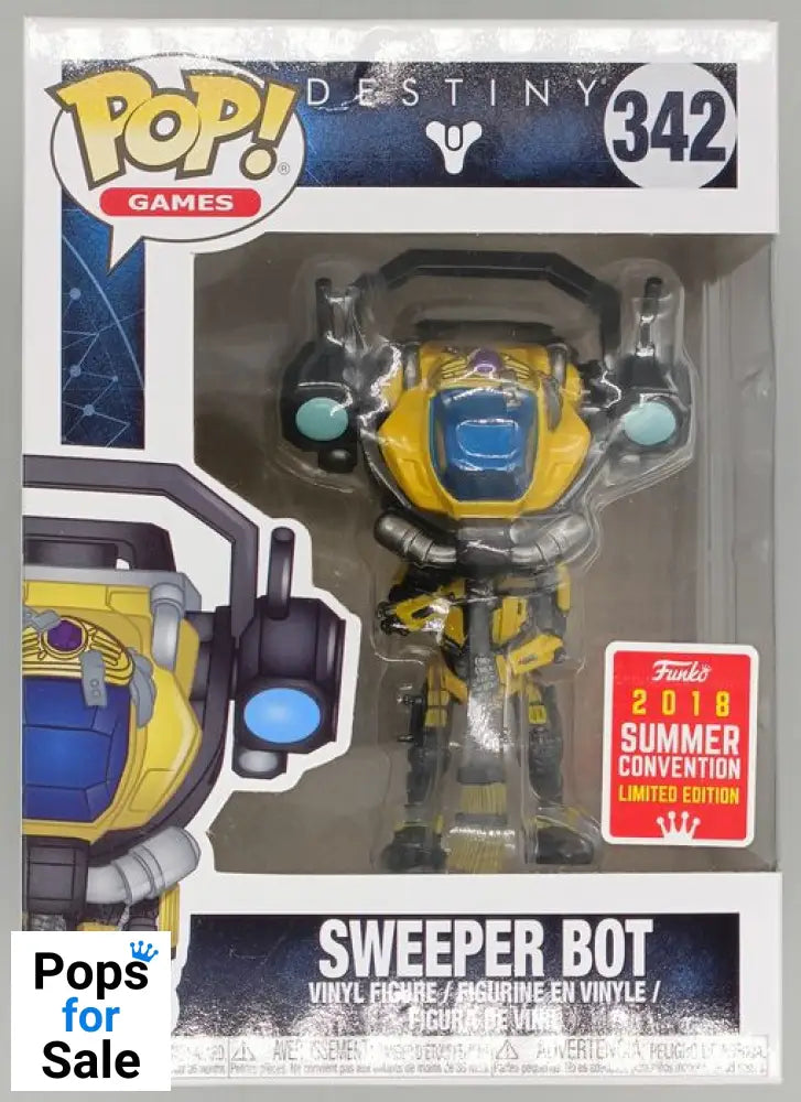 #342 Sweeper Bot - Destiny - 2018 Con - Box Damaged Funko POP