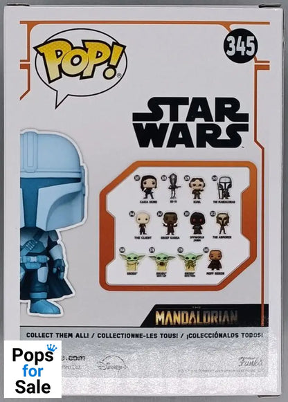 #345 The Mandalorian (Beskar Armor- Holographic) Glow Funko POP