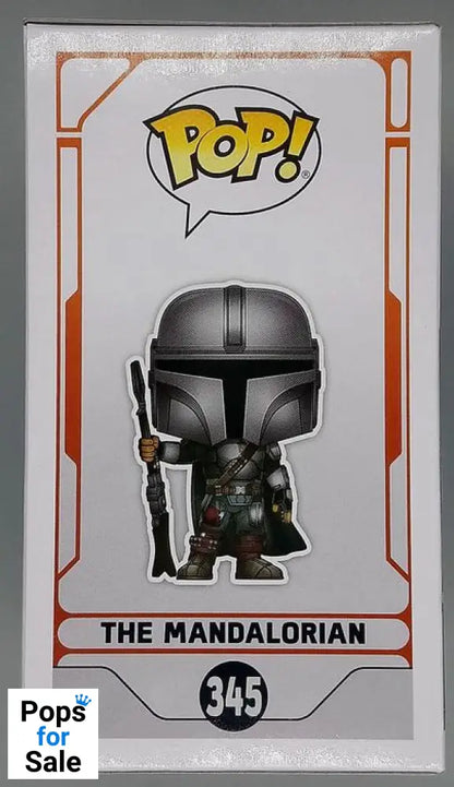 #345 The Mandalorian (w/ Beskar Armor- First Edition) Chrome Funko POP