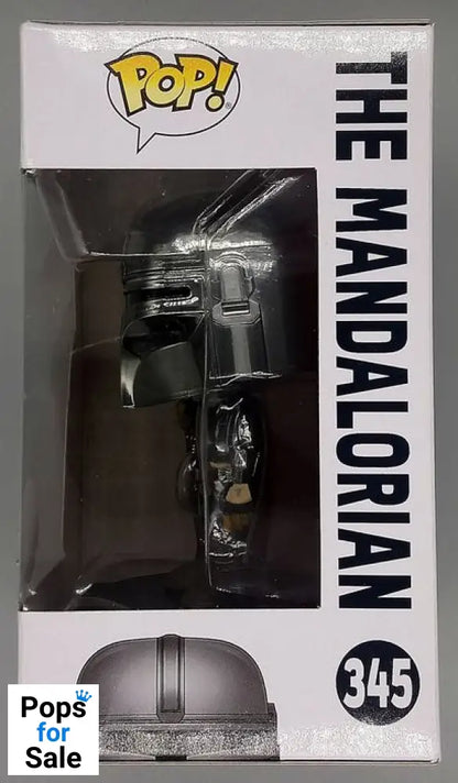 #345 The Mandalorian (w/ Beskar Armor- First Edition) Chrome Funko POP