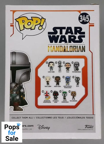 #345 The Mandalorian (w/ Beskar Armor- First Edition) Chrome Funko POP