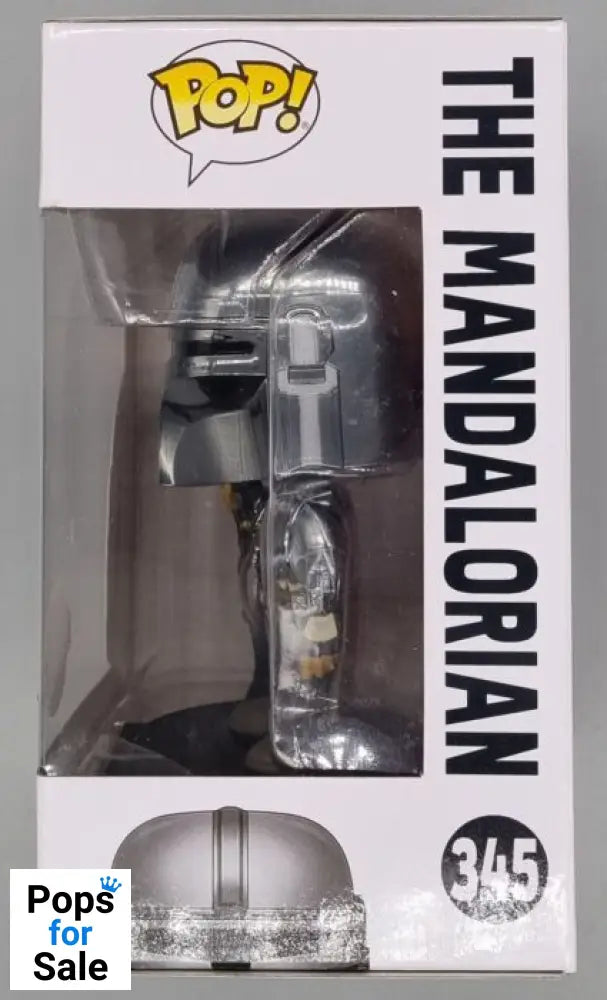 #345 The Mandalorian (w/ Beskar Armor- First Edition) Chrome Funko POP