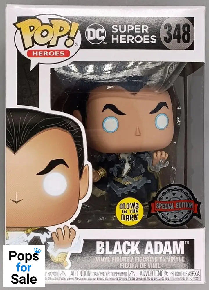 #348 Black Adam - Glow - DC Super Heroes Funko POP