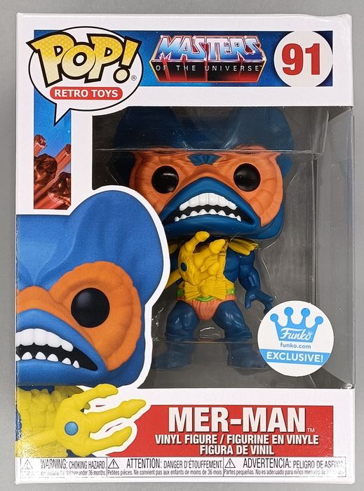 #91 Mer-Man (Blue) - Masters of The Universe - Box Damaged Funko POP