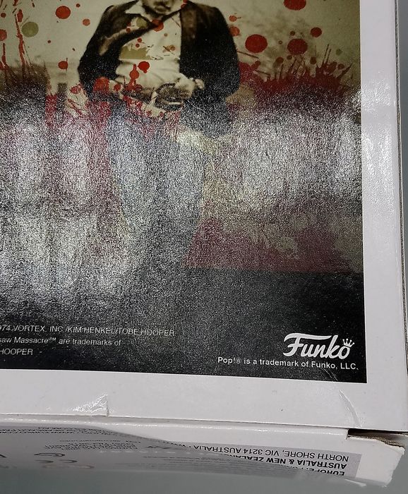 #1119 Leatherface (w/ Mallet) The Texas Chainsaw Mas Box Damaged Funko POP