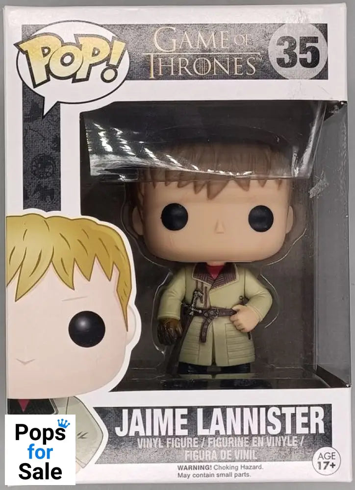 #35 Jaime Lannister (Gold Hand) - Game of Thrones - Box Damaged Funko POP