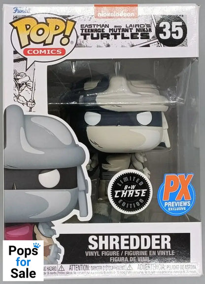 #35 Shredder B&W Chase - Teenage Mutant Ninja Turtles Box Damaged Funko POP