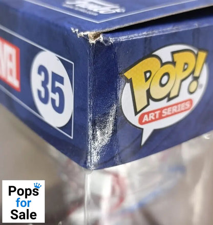 #35 Spider-Man - Art Series - Marvel - Box Damaged Funko POP