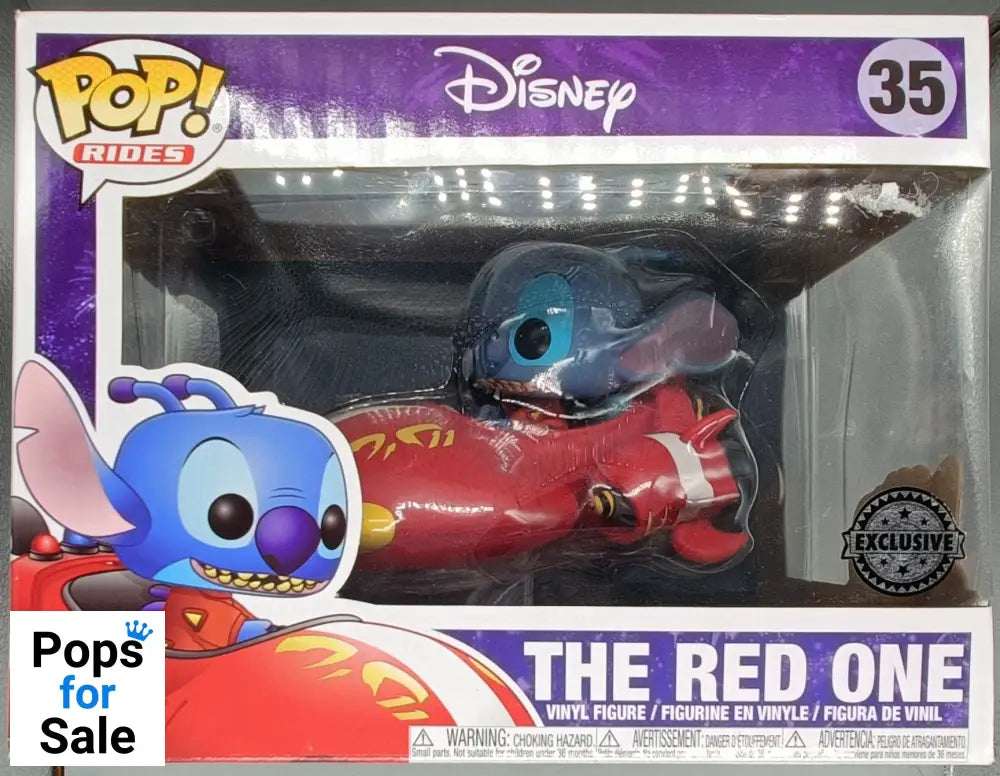 #35 The Red One - Rides - Disney Lilo & Stitch - Box Damaged Funko POP