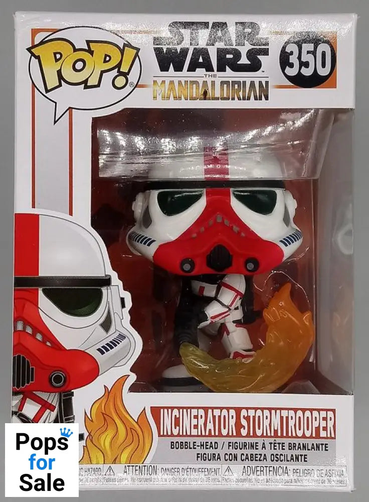 #350 Incinerator Stormtrooper - Star Wars Mandalorian Funko POP