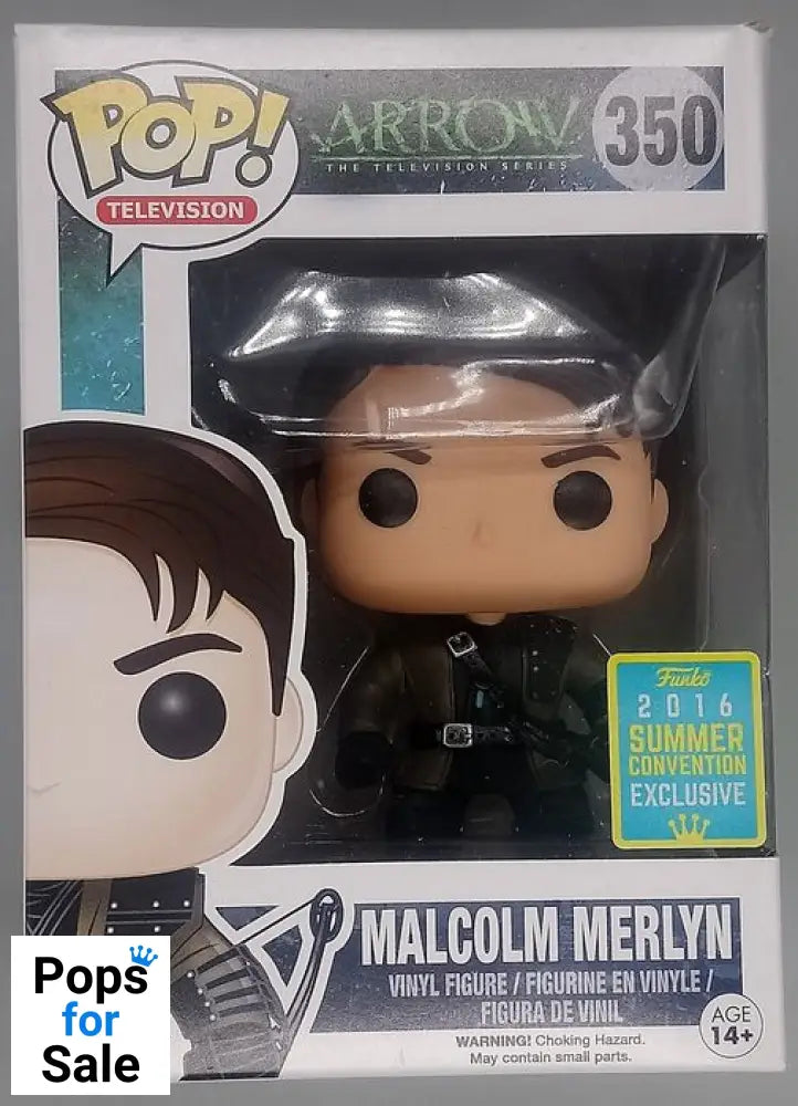 350 Malcolm Merlyn - Arrow - 2016 Con Funko POP - Box Damaged