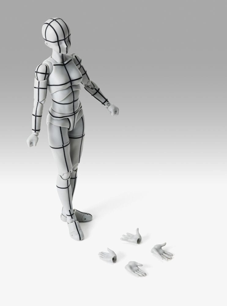 S.H.Figuarts Action Figure Body-Chan Sports Edition Wire Frame (Gray Color Ver.) 15 cm NEW