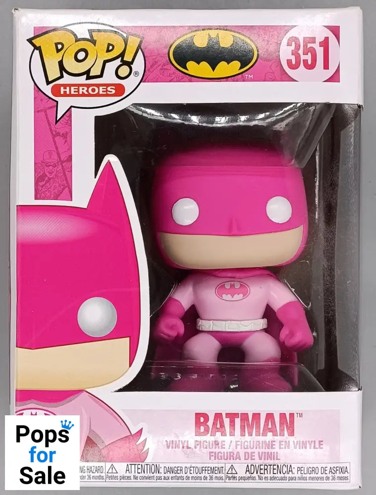 351 Batman (BCA) - DC - Breast Cancer Awareness - Funko POP - Box Damaged