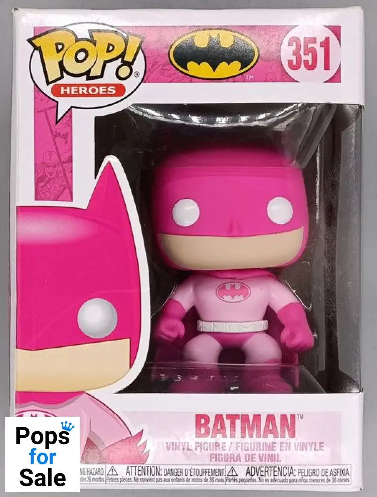 351 Batman (BCA) - DC - Breast Cancer Awareness - Funko POP - Box Damaged