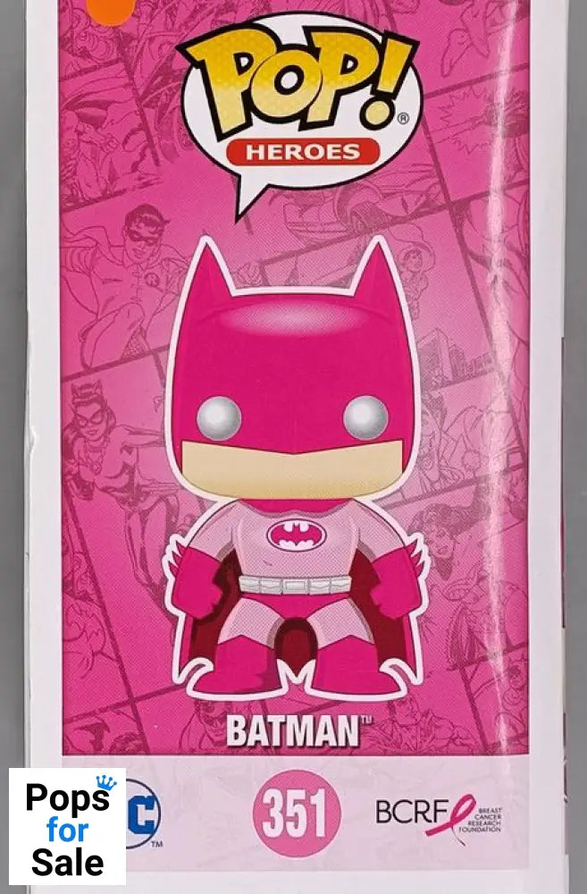 351 Batman (BCA) - DC - Breast Cancer Awareness - Funko POP - Box Damaged