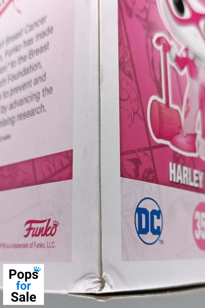 352 Harley Quinn (BCA) - DC Breast Cancer Awareness Funko POP - Box Damaged