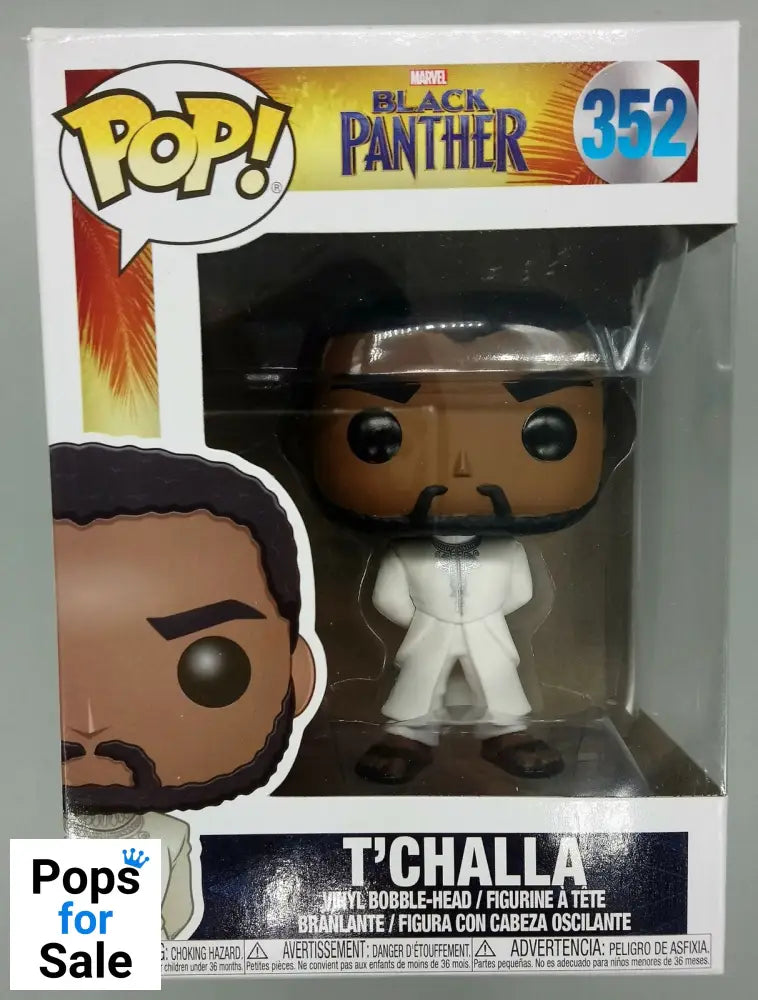 #352 T'Challa (White) - Marvel Black Panther Funko POP