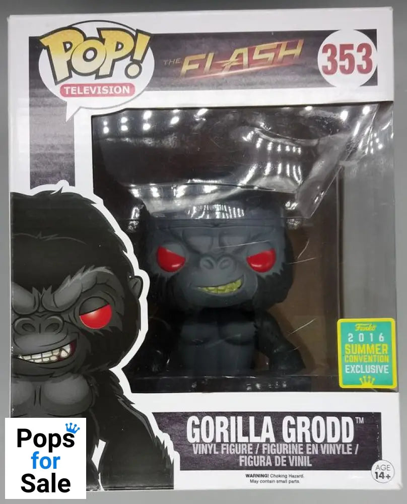 #353 Gorilla Grodd - 6 Inch - The Flash - 2016 Con Box Damaged Funko POP