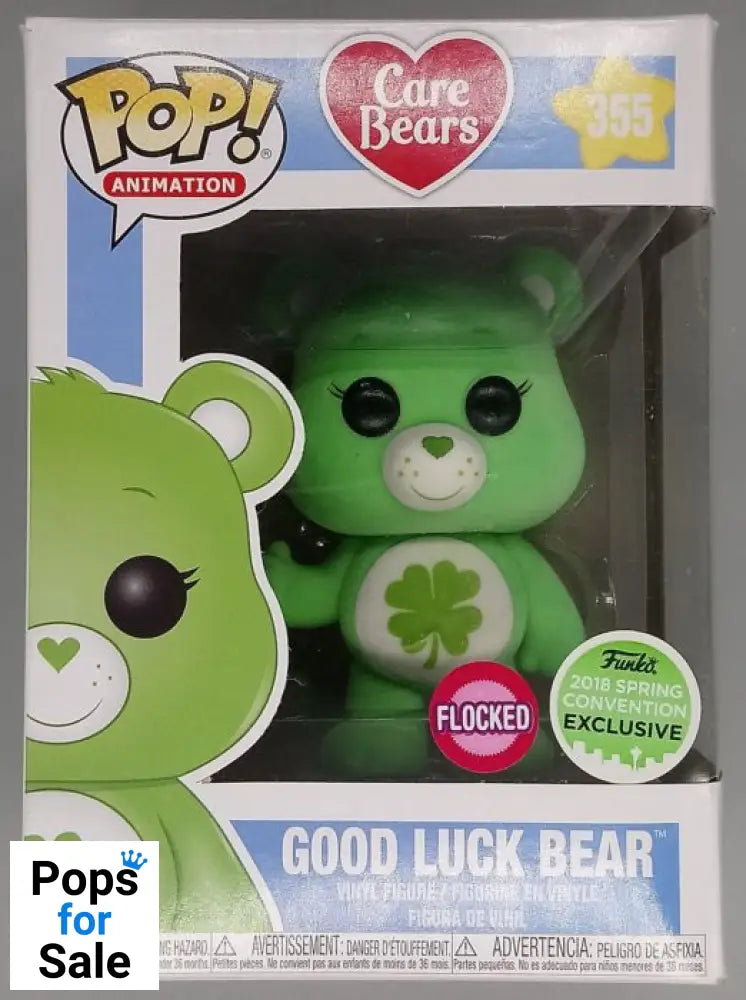 355 Good Luck Bear - Flocked - Care Bears - Funko POP - Box Damaged