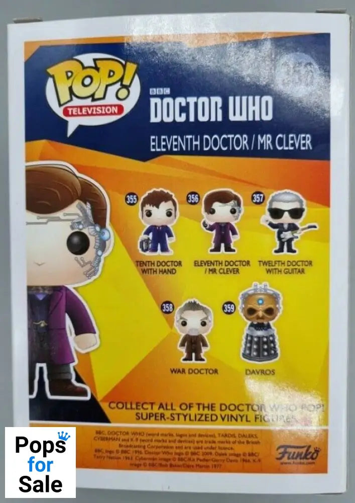 356 Eleventh Doctor / Mr. Clever - Doctor Who - Funko POP - Box Damaged