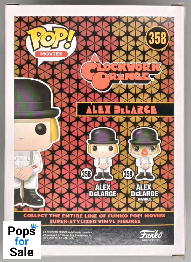 #358 Alex DeLarge - A Clockwork Orange Funko POP