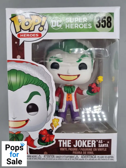 #358 The Joker (as Santa) - DC Super Heroes - Holiday Funko POP