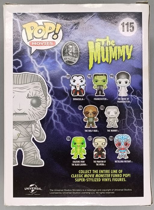 #115 The Mummy - Universal Monsters - Box Damaged Funko POP