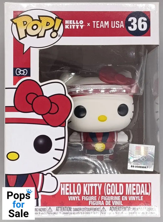 36 Hello Kitty (Gold Medal) - Sanrio Funko POP