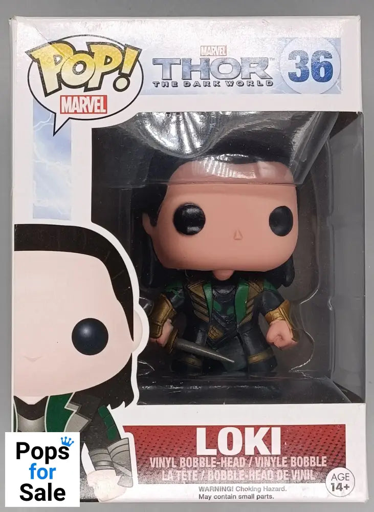 36 Loki - Marvel Thor The Dark World - Box Damaged Funko POP