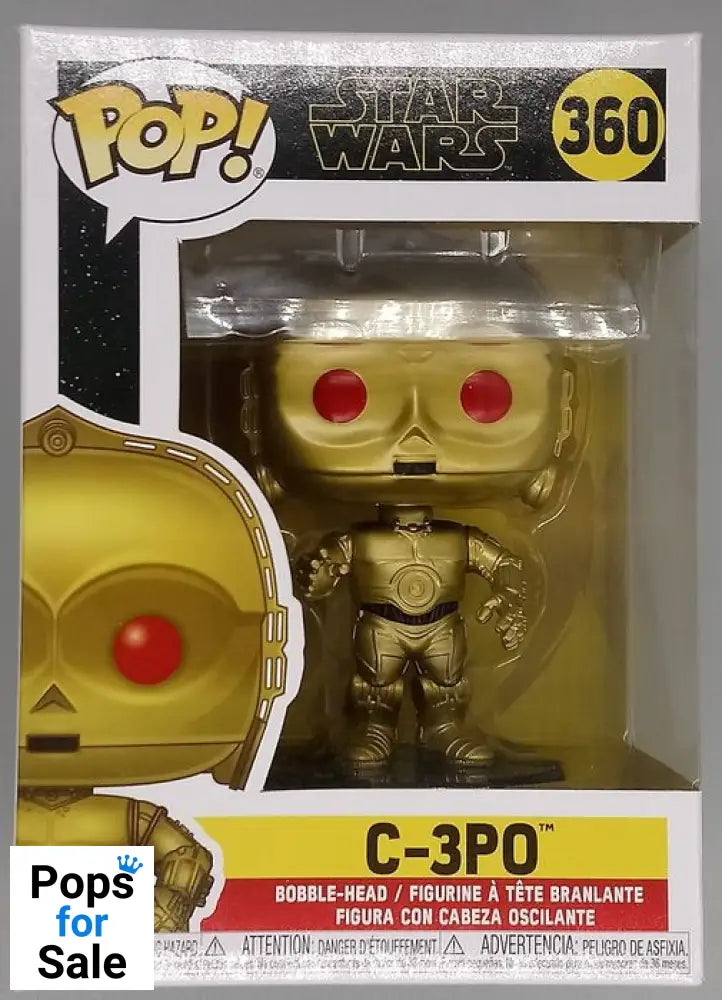 360 C-3PO (Red Eyes) - Metallic - Star Wars Funko POP
