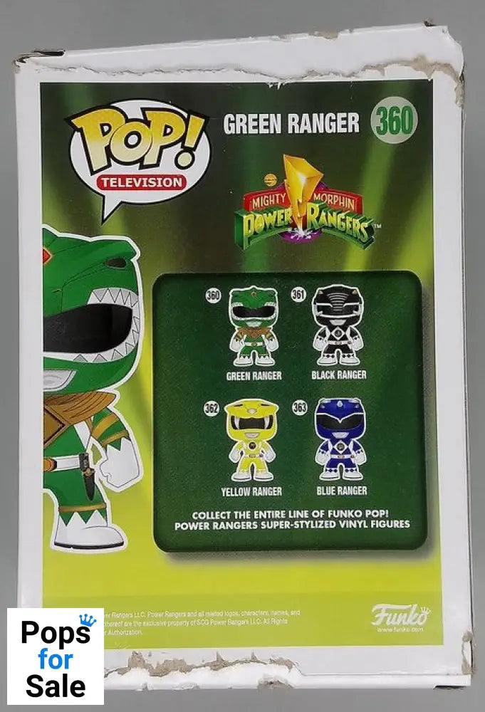 #360 Green Ranger - Power Rangers - Box Damaged Funko POP