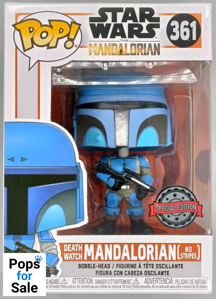 361 Death Watch Mandalorian (No Stripes) Star Wars The Mandalorian - Box Damaged Funko POP