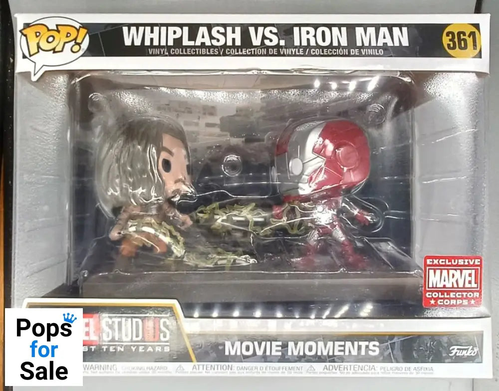 #361 Whiplash vs. Iron Man - Movie Moment - Marvel Box Damaged Funko POP