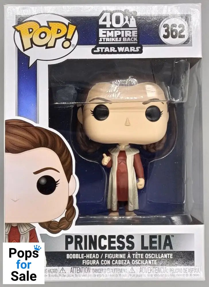 #362 Princess Leia (Bespin) Star Wars Empire Strikes Back Box Damaged Funko POP