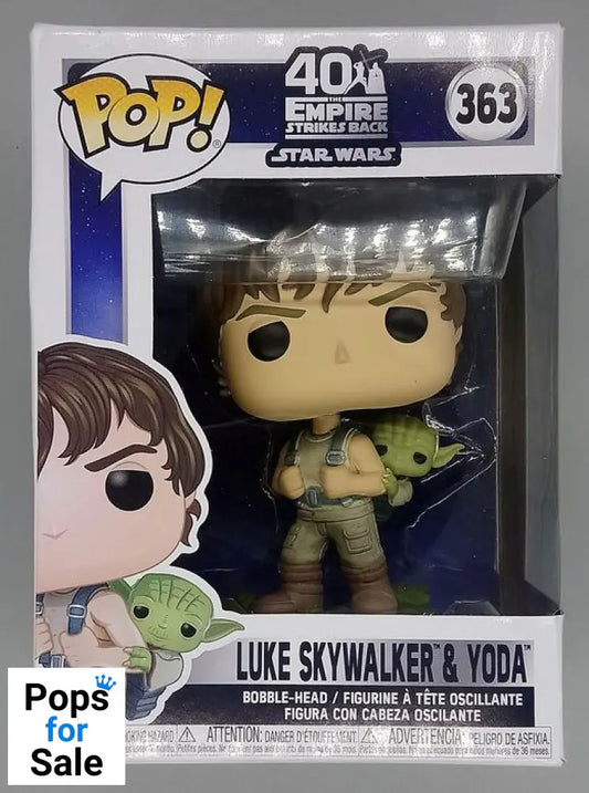 #363 Luke Skywalker & Yoda - Star Wars - Box Damaged Funko POP