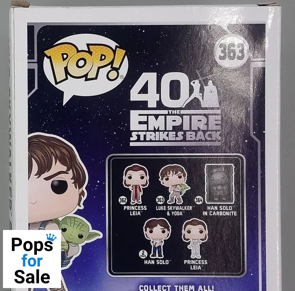 #363 Luke Skywalker & Yoda - Star Wars - Box Damaged Funko POP